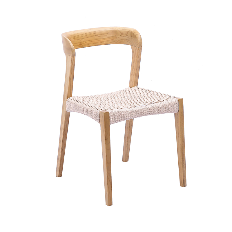 Håndvævet Base Wood Stol